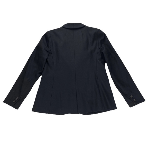 J. Crew Parke Women's Size 6 Wool Blend Blazer Jacket Black Shawl Collar Career - Picture 2 of 14